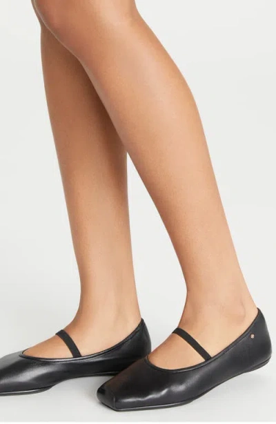 Tory Burch "runway" Square Toe Flat Sole Ballerina Shoes In Multi