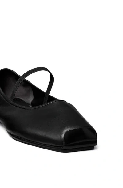 Tory Burch "runway" Square Toe Flat Sole Ballerina Shoes In Multi