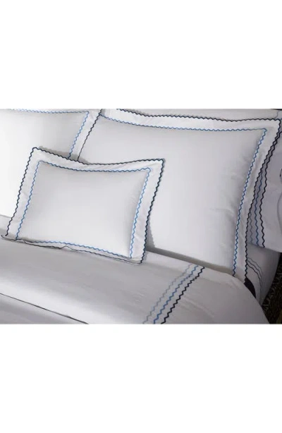 Matouk Axel Embroidered Duvet Cover In White