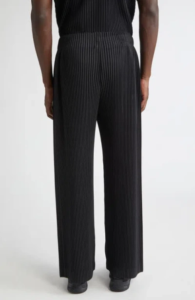 Issey Miyake Homme Plissé  Monthly Colors October Pleated Pants In Gray