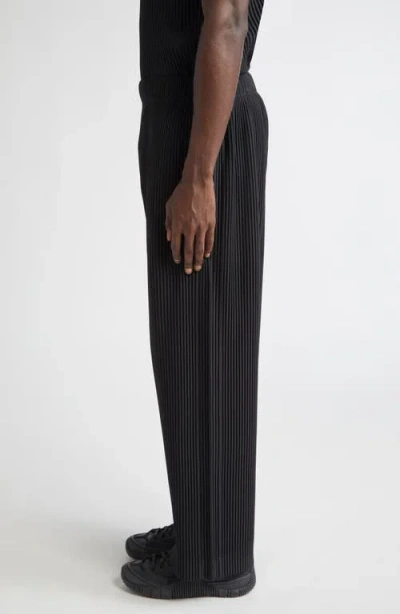 Issey Miyake Homme Plissé  Monthly Colors October Pleated Pants In Gray