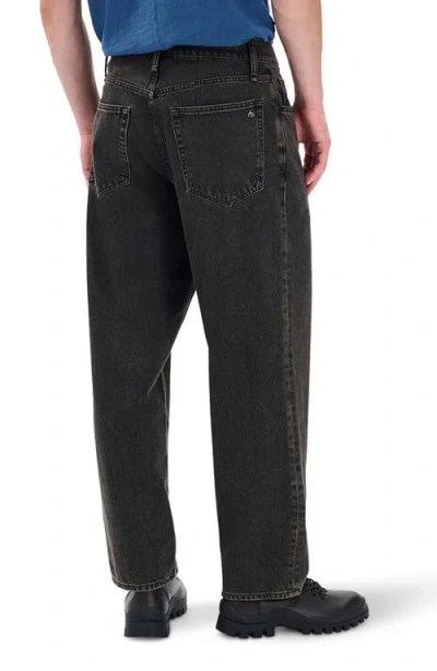 Rag & Bone Baggy Infuse Ustraight Leg Jeans In Black