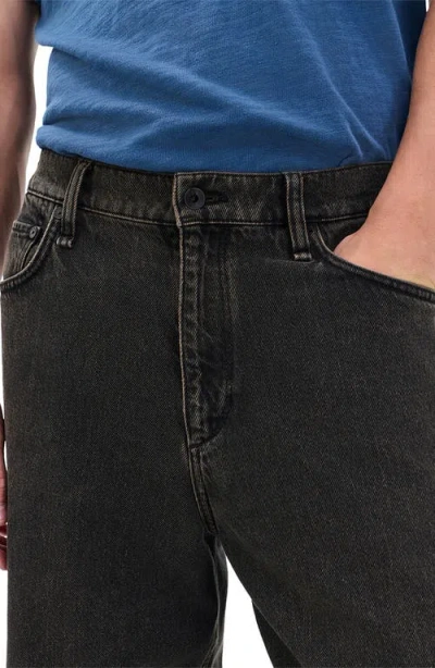 Rag & Bone Baggy Infuse Ustraight Leg Jeans In Black