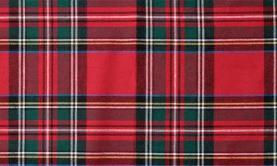 Petite Plume Imperial Tartan Plaid Set Of 4 Placemats In Red