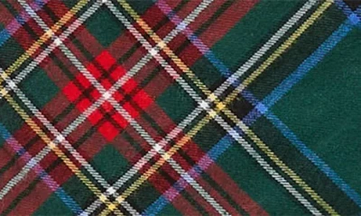 Petite Plume Kensington Tartan Stocking In Green