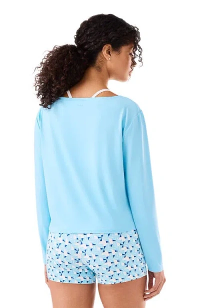 Tavi Brushed Tec Knit Long Sleeve In Blue