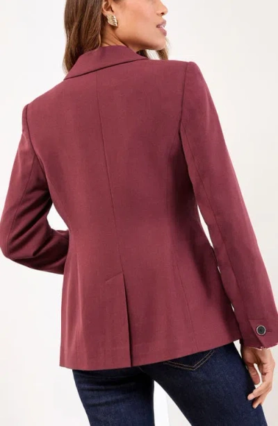 Lipsy Longline Tailored Blazer In Pink