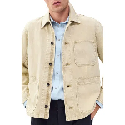 Rag & Bone Tribeca Cotton Denim Chore Jacket In Neutral
