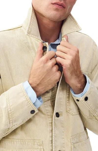Rag & Bone Tribeca Cotton Denim Chore Jacket In Neutral