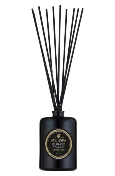 Voluspa Burning Woods Reed Diffuser In Brown