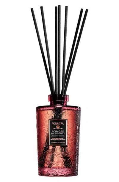 Voluspa Foraged Wildberry Luxe Reed Diffuser In Red