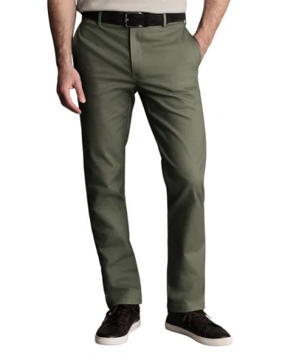 Charles Tyrwhitt Ultimate Non-iron Chinos In Green