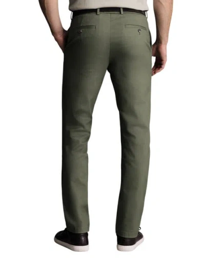 Charles Tyrwhitt Ultimate Non-iron Chinos In Green