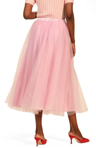 Isaac Mizrahi New York Tulle Maxi Skirt In Pink