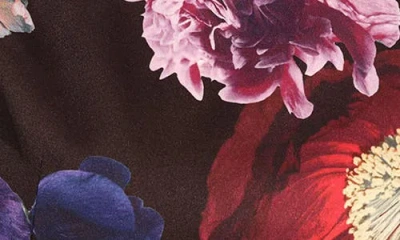 Isaac Mizrahi New York Satin Peplum Top In Multi