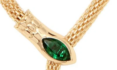 Ettika Serpentina Lariat Necklace In Gold