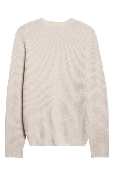 John Smedley Oxnard Cashmere & Extrafine Merino Wool Rib Sweater In Neutral