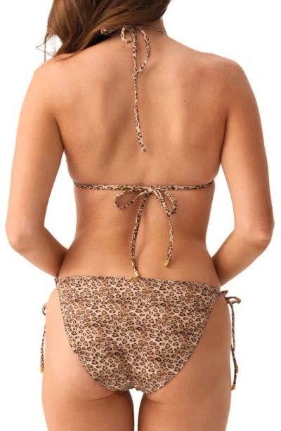 Pq Swim Kyle Macramé Trim Triangle Bikini Top In Multi