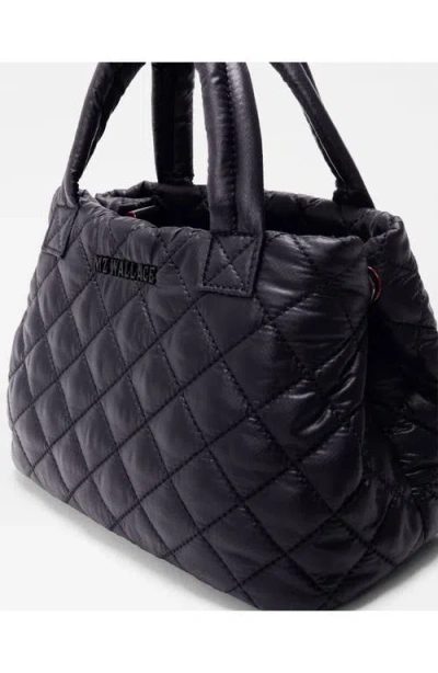 Mz Wallace Mini Metro City Quilted Nylon Tote In Black