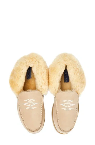 Hari Mari Alta Genuine Shearling Lined Slipppers In Animal Print