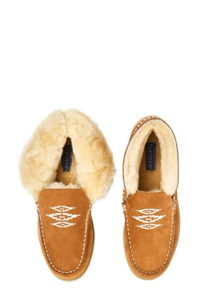 Hari Mari Alta Genuine Shearling Lined Slipppers In Brown