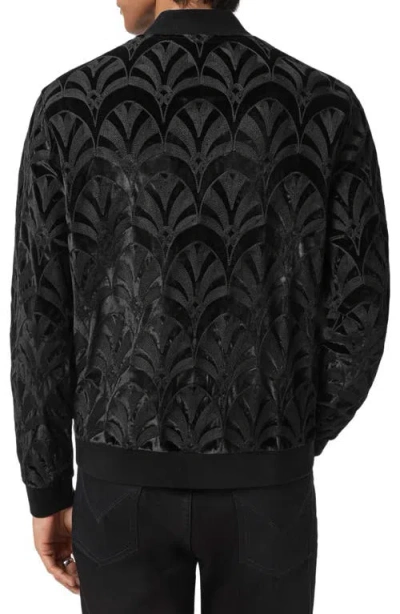 John Varvatos Norfolk Embroidered Bomber Jacket In Black