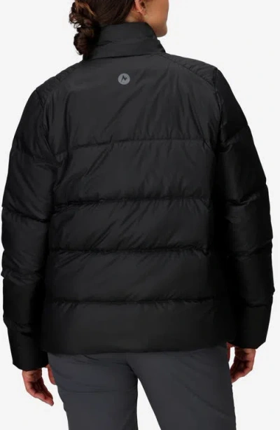 Marmot Women's Guides Big-baffled Puffer Hooded Jacket In Black