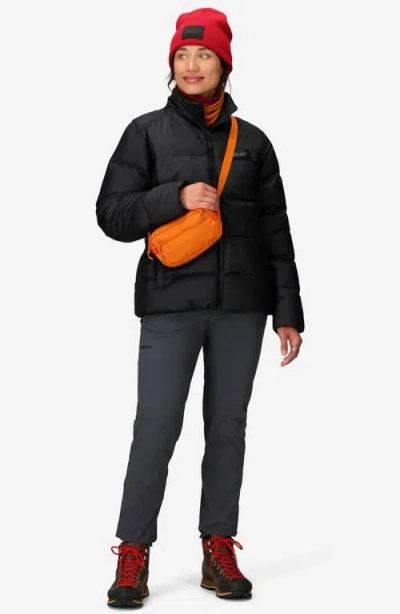 Marmot Women's Guides Big-baffled Puffer Hooded Jacket In Black