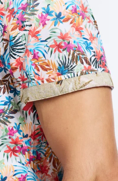 Robert Graham Escape Short Sleeve Button-up Shirt In Multi