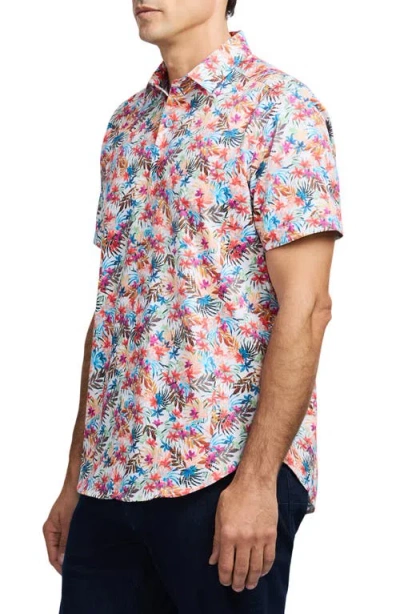 Robert Graham Escape Short Sleeve Button-up Shirt In Multi