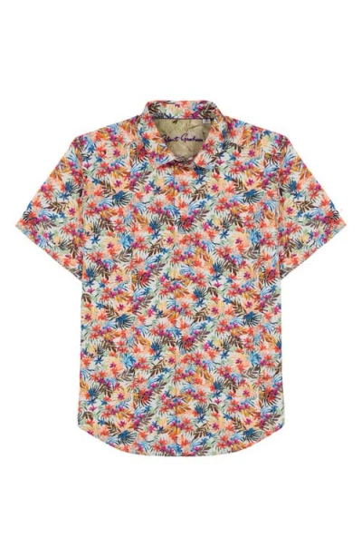Robert Graham Escape Short Sleeve Button-up Shirt In Multi