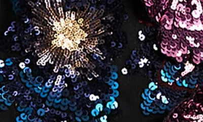 Helsi Caprice Floral Sequin Strapless Minidress In Multi