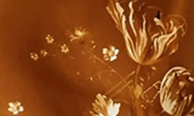 Allsaints Womens Ania Rust Brow Laura One-shoulder Silk-blend Midi Dress In Orange