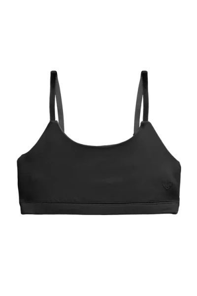 Cheeky Cherry Ultra Smooth Scoop Bralette In Black