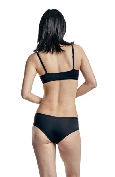 Cheeky Cherry Ultra Smooth Scoop Bralette In Black