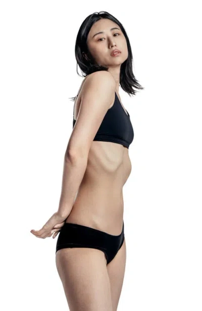 Cheeky Cherry Ultra Smooth Scoop Bralette In Black