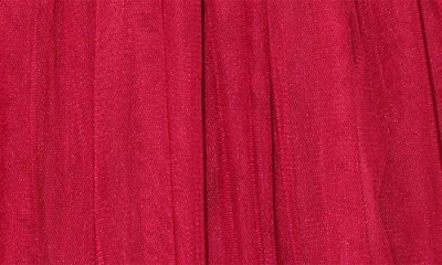 Popatu Kids' Velvet & Tulle Party Dress In Red