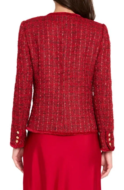 Tahari Asl Bouclé Jacket In Multi