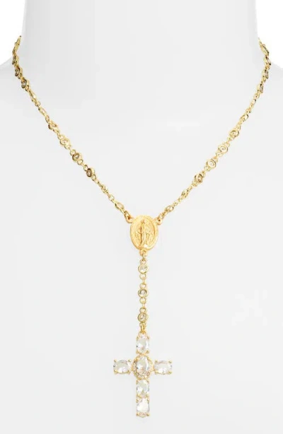 Vidakush Sunday School Rosary Necklace In Gold