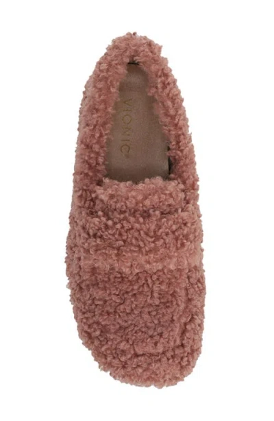 Vionic Snuggle Faux Shearling Slipper In Multi