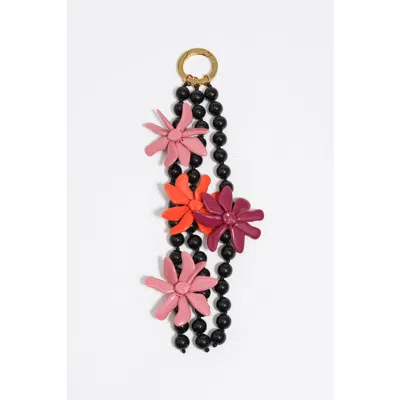 Bimba Y Lola Flower Bag Charm In Multi