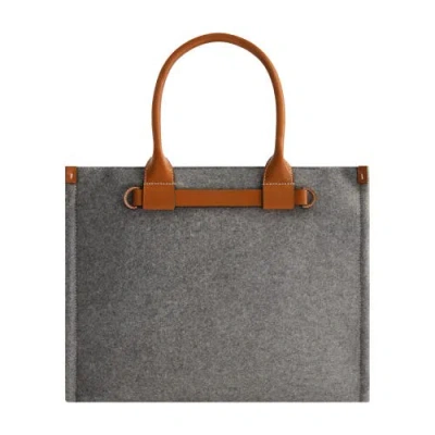 Jason Wu Structured Felt Tote In Gray