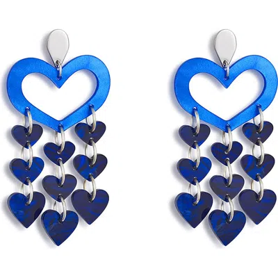 Toolally Heart Chandeliers In Blue
