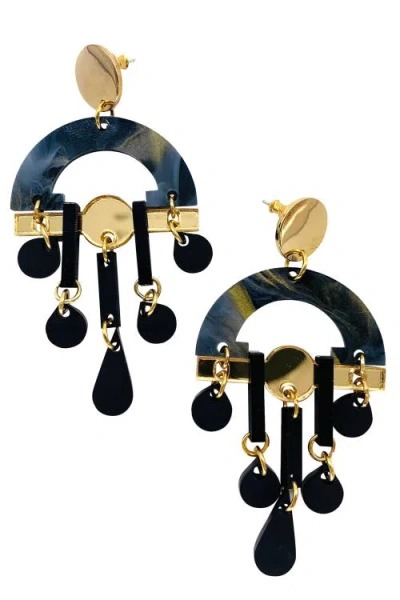 Toolally Fan Chandeliers In Blue