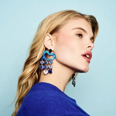 Toolally Heart Chandeliers In Blue