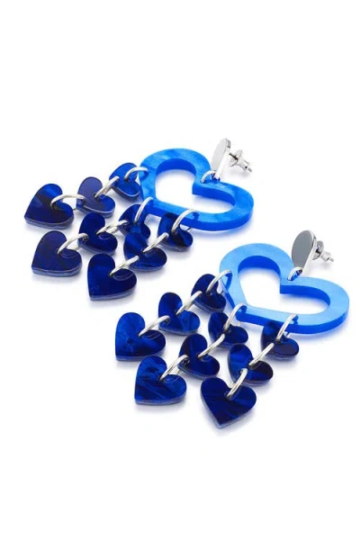 Toolally Heart Chandeliers In Blue