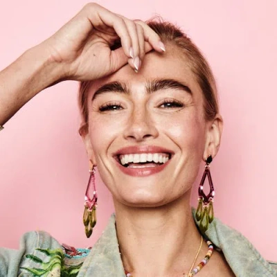 Toolally Feather Drop Earrings In Multi