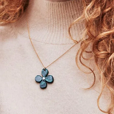 Toolally Daisy Pendant Necklace In Multi