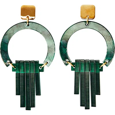 Toolally Art Deco Chandeliers In Green