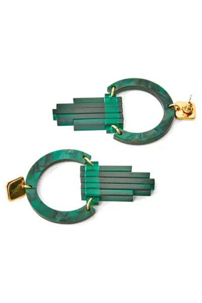 Toolally Art Deco Chandeliers In Green